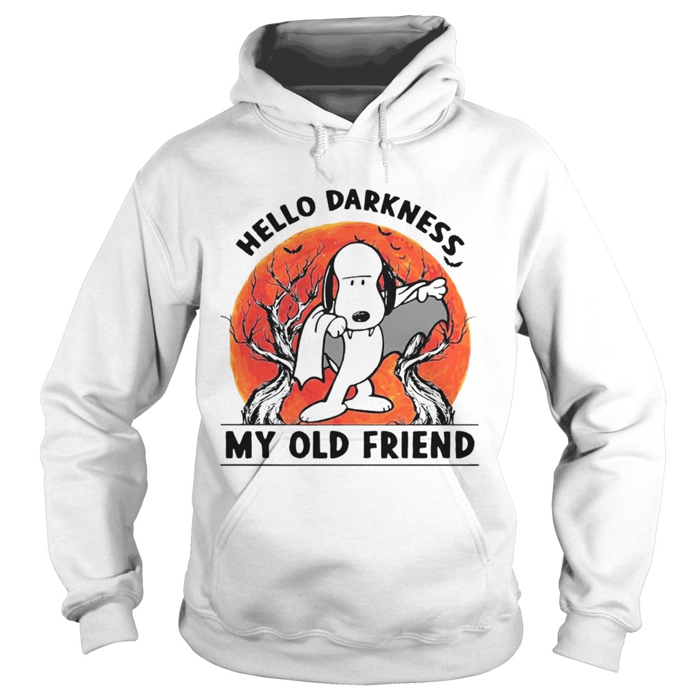 Snoopy Dracula Hello Darkness My Old Friends Hoodie
