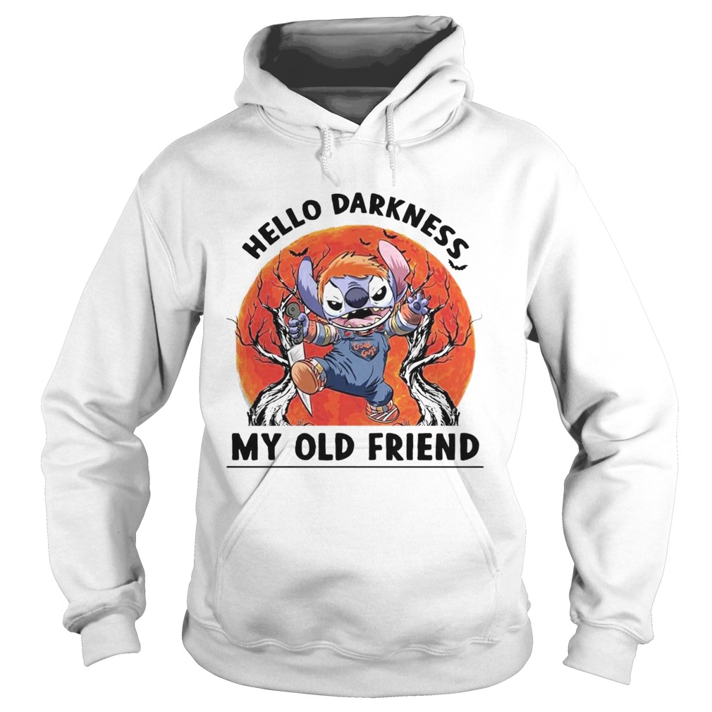 Stitch Chucky Hello Darkness My Old Friend Hoodie