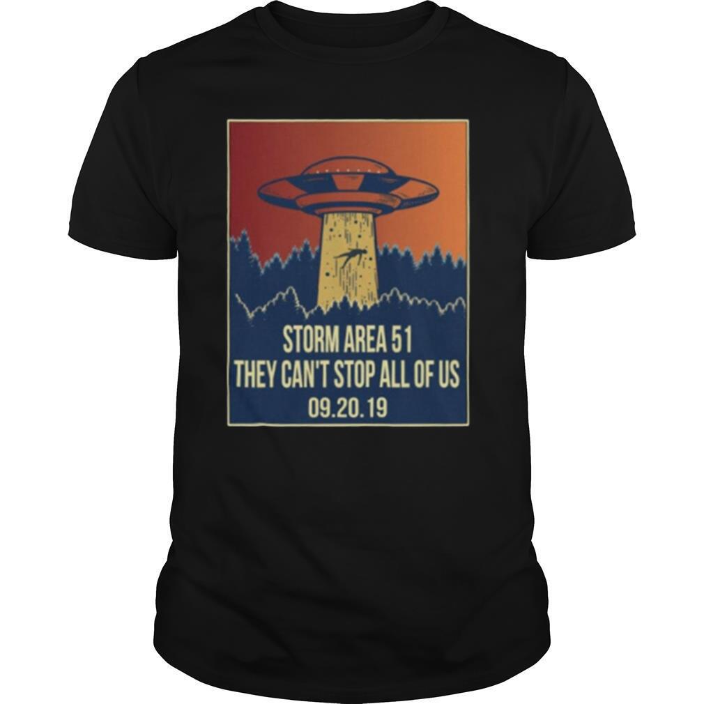 Storm area 51 Shirt alien ufo they can’t stop us shirt
