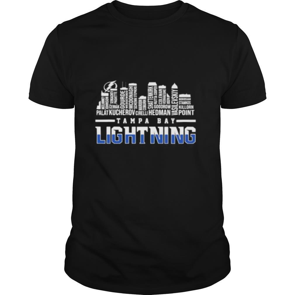 Tampa bay lightning hockey logo buildings shirt