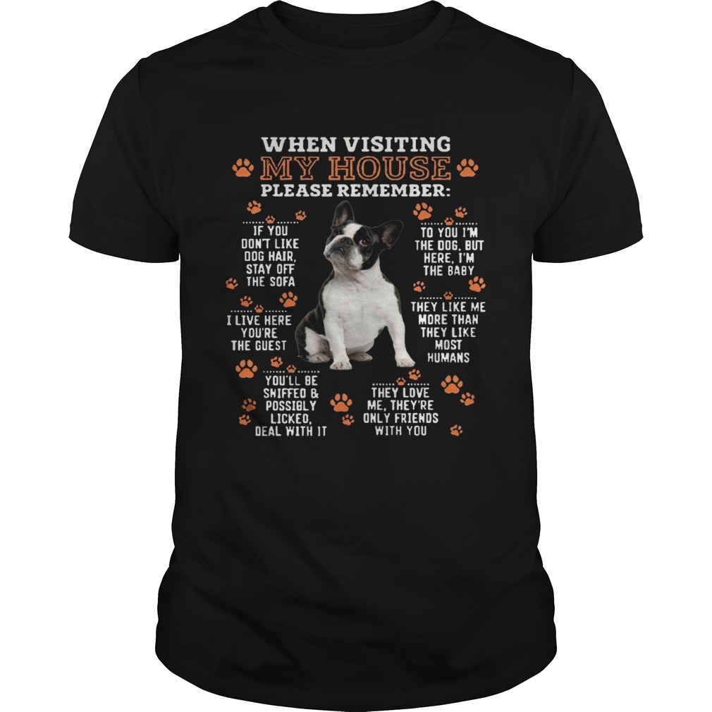 Terrier When Visiting My House Please Remember shirt