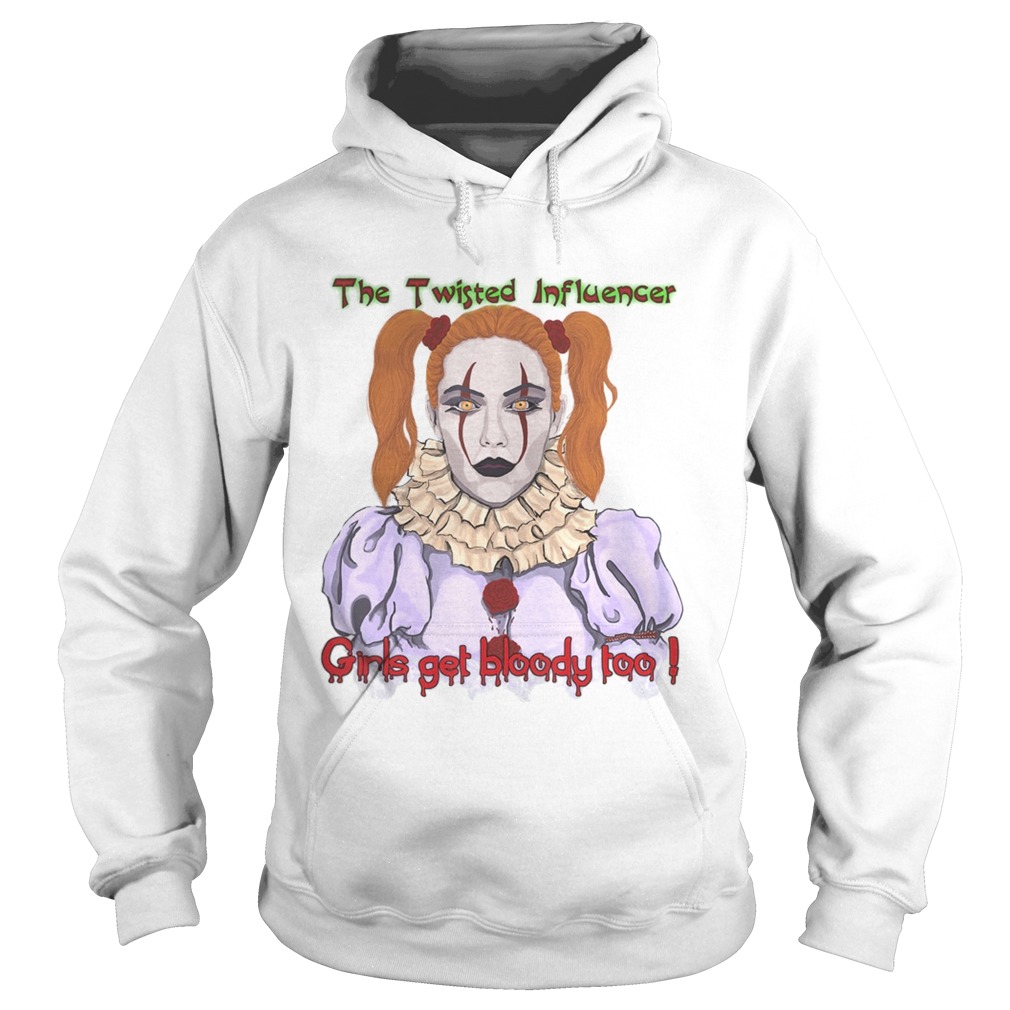 The Twisted Influencer Girls get bloody too Scary Clown Hoodie