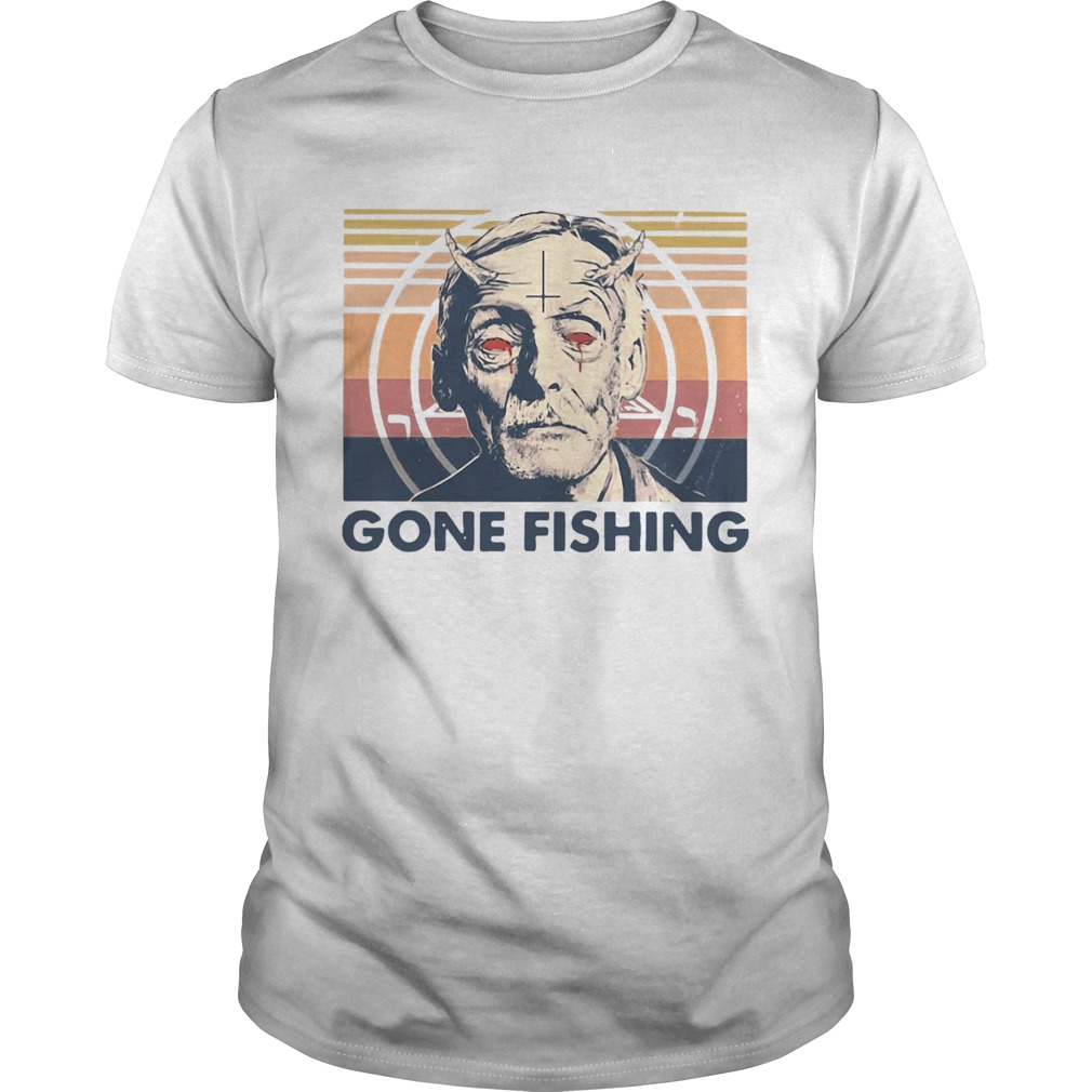 True Crime Gone Fishing Vintage Retro shirt