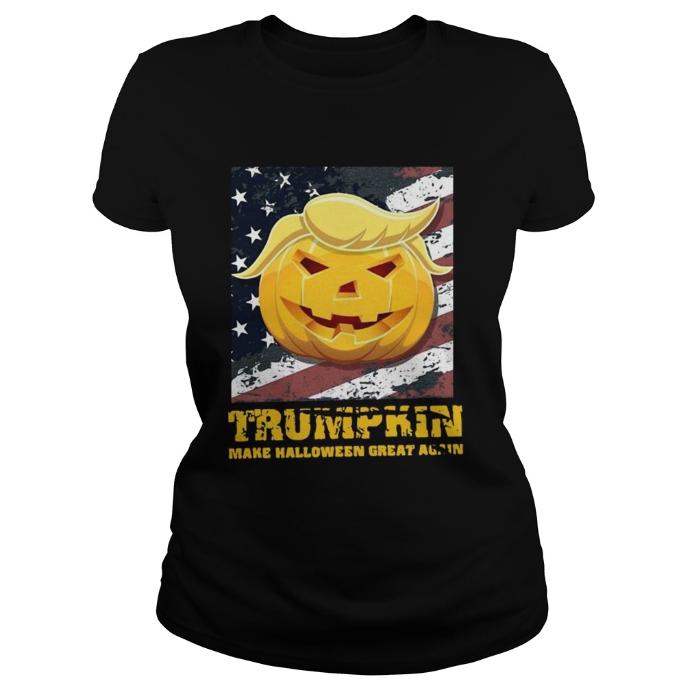 Trumpkin Make Halloween Great Again American Flag Classic Ladies