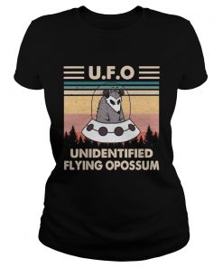 Ufo Unidentified Flying Opossum Vintage  Classic Ladies