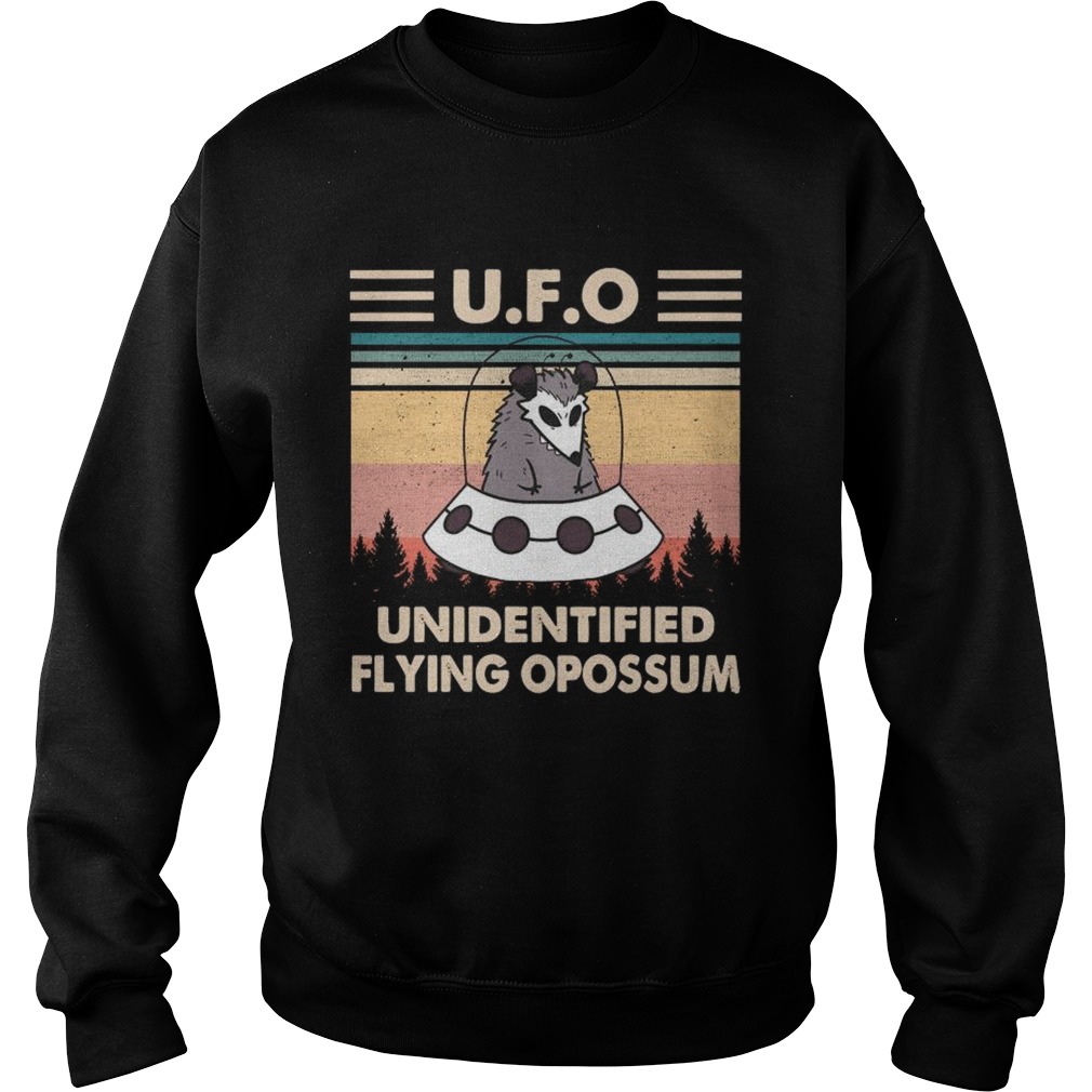 Ufo Unidentified Flying Opossum Vintage Sweatshirt