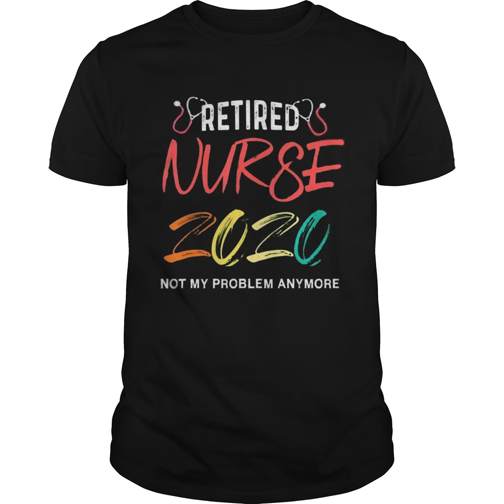 Vintage Retro Retired Nurse 2020 shirt