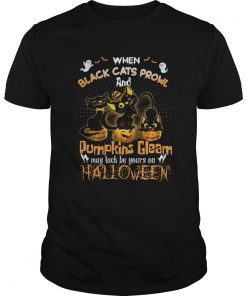 When Black Cats Prowl And Pumpkins Gleam May Luck Be Your On Halloween  Unisex