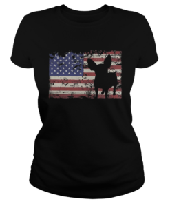 independence day chihuahua flag american  Classic Ladies