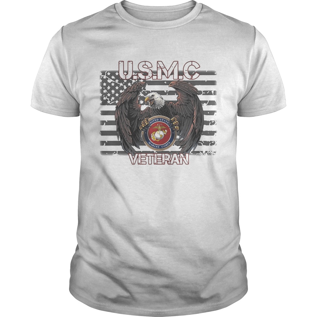 usmc veteran eagle american flag shirt
