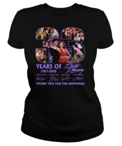 33 Years Of 1987 2020 Dirty Dancing Thank You For The Memories Signatures shirt