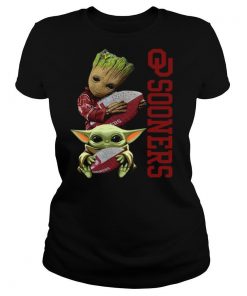 Baby Groot And Baby Yoda Hug Oklahoma Sooners tshirt