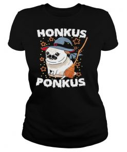 Halloween pug witch honkus ponkus shirt