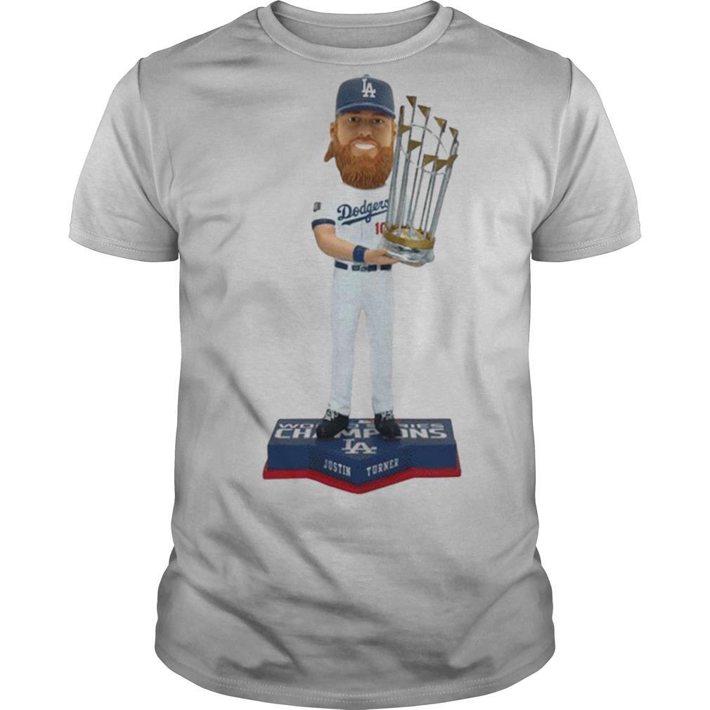 Justin Turner Los Angeles Dodgers 2020 World Series Champions Bobblehead shirt