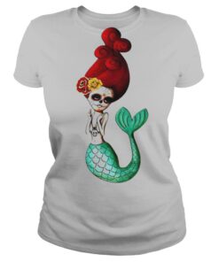 Muertos Mermaid Day Dead Sugar Skull shirt