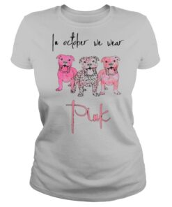 Pitbull In October We Wear Pink shirt