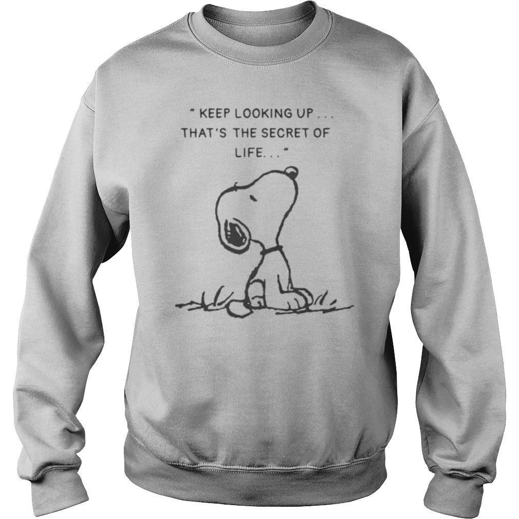 Snoopy Keep Looking Up That S The Secret Of Life Shirt