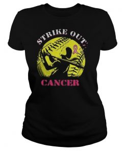 Softball strike out breast cancer awareness shirt