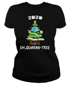 2020 Funny Quarantine Christmas Tree Ornament Mask shirt