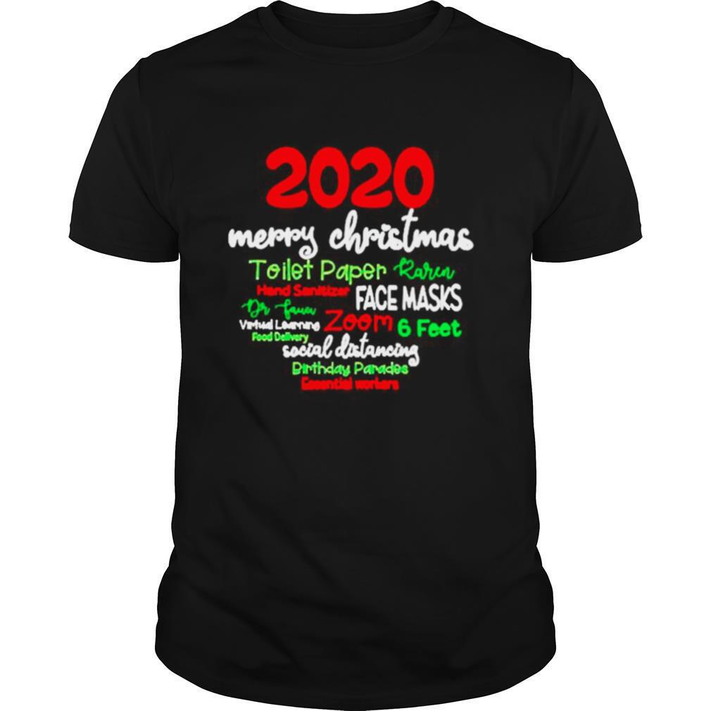 2020 Merry ChristmasToilet Paper Hand Sanitizer and face mask shirt