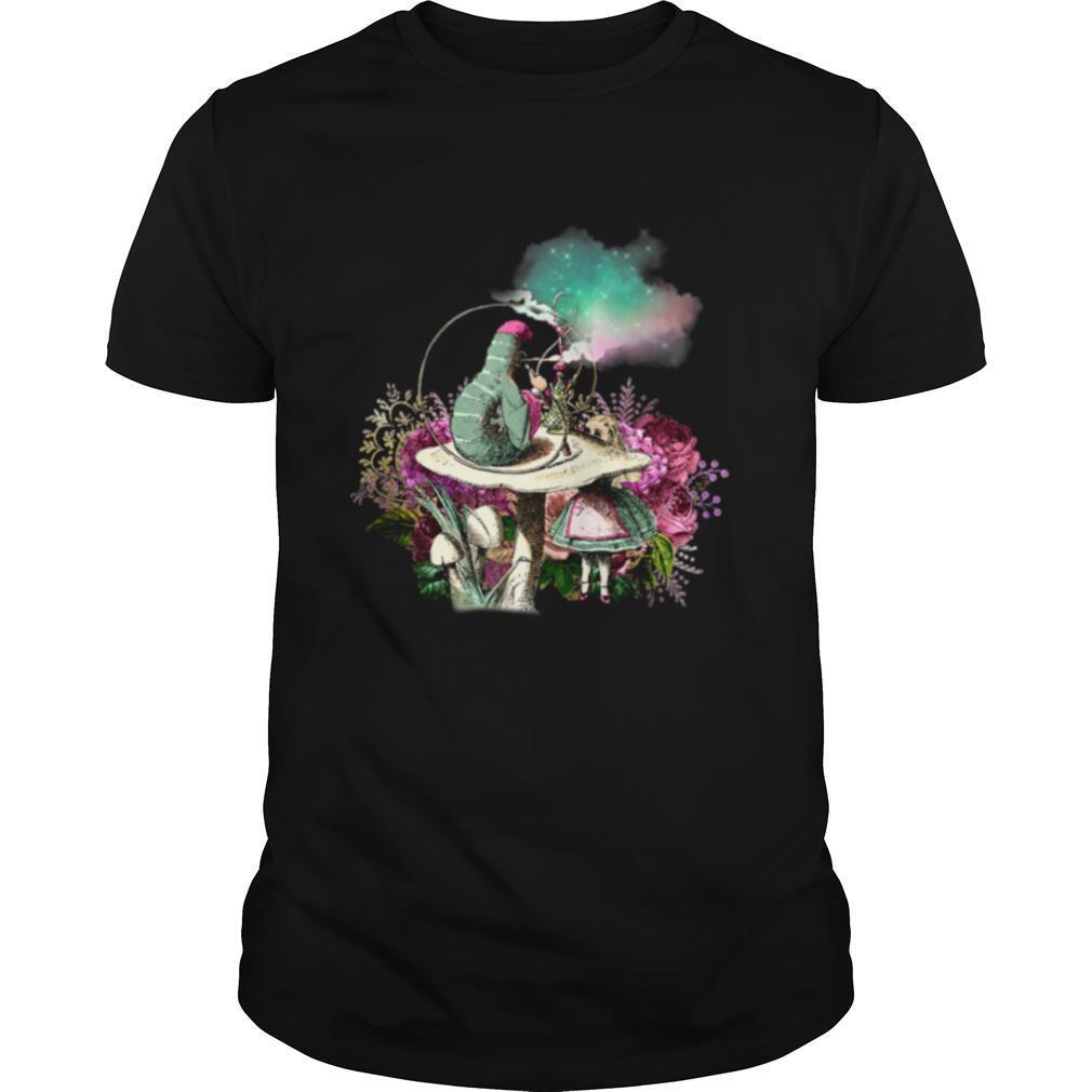 Alice in wonderland and the smoking caterpillar shirt
