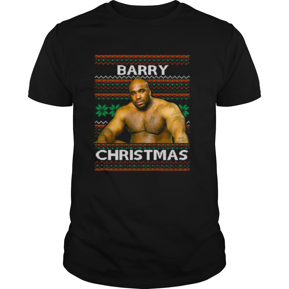 Barry Sitting On A Bed Meme Ugly Christmas shirt