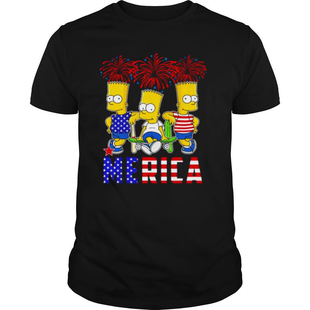 Bart Simpson Happy The 4th Of July America shirt