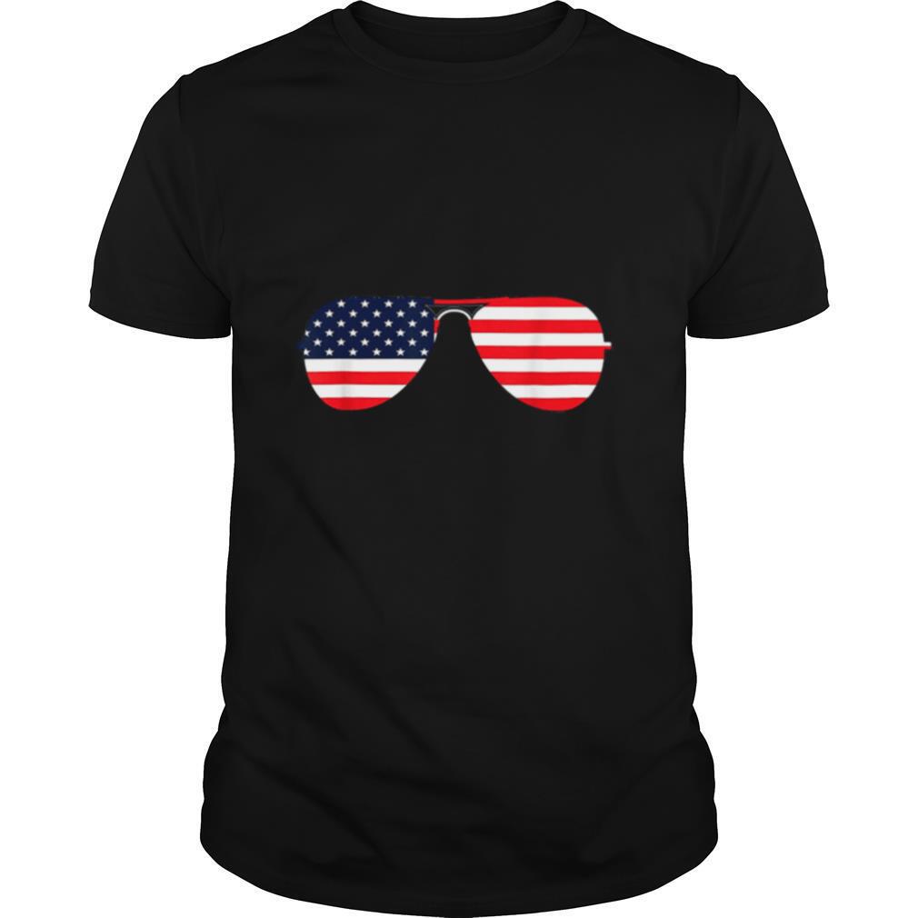 Biden 46th Aviator Sunglasses Patriotic USA Flag shirt