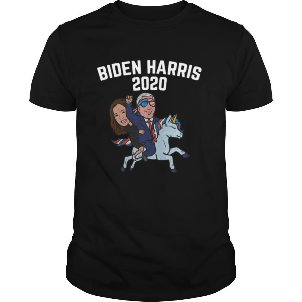 Biden Harris 2020 Unicorn Funny Joe Kamala Politics Democrat Tee  shirt