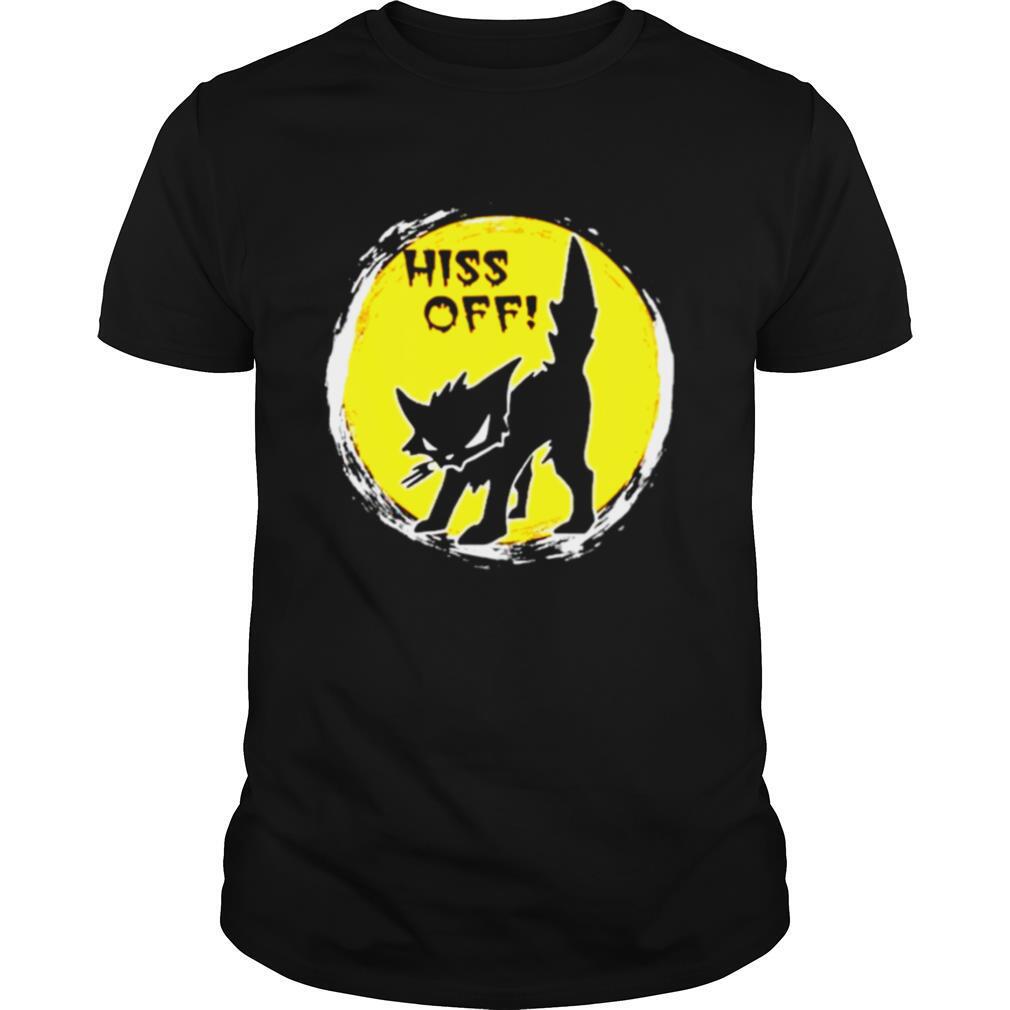 Black Cat Metal Hiss Off shirt