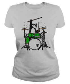 Cat Playing Drums shirt