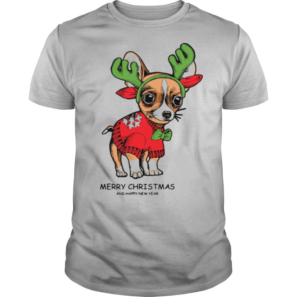 Chihuahuas Merry Christmas And Happy New Year shirt
