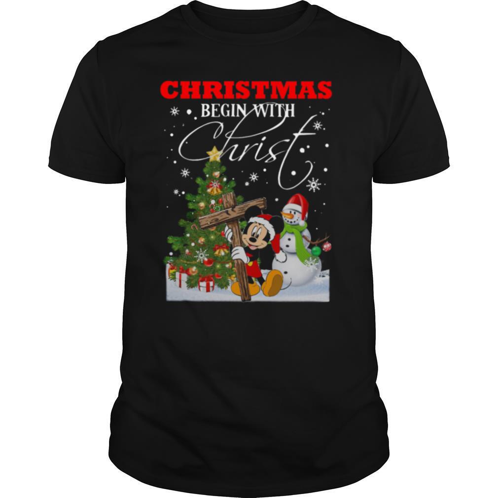 Christmas Begin With Christ shirt
