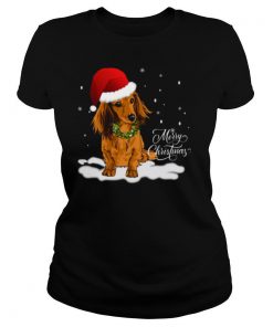 Dachshund Merry Christmas shirt