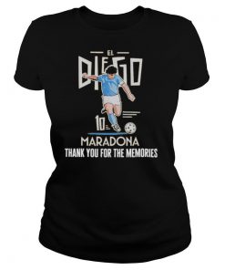 Diego Maradona El 10 Thank You For The Memories shirt