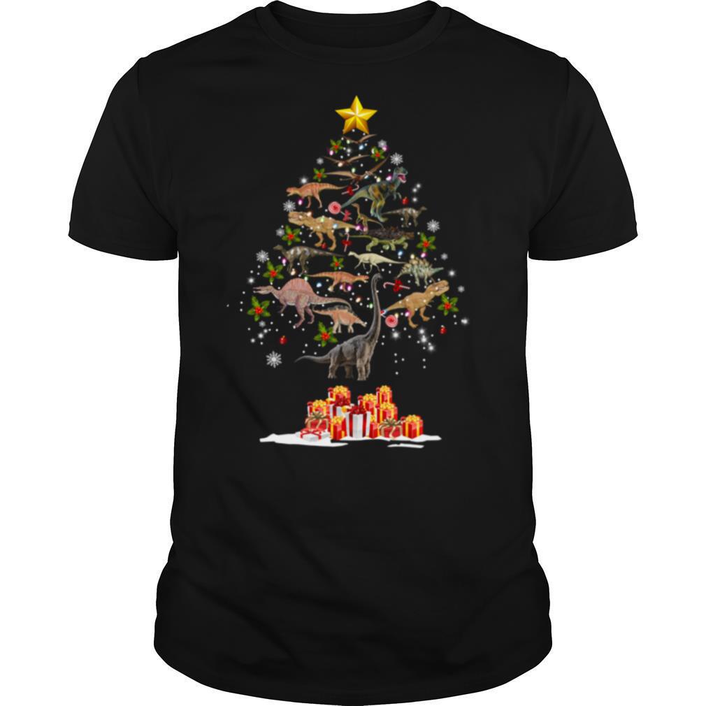 Dinosaur Christmas Tree shirt