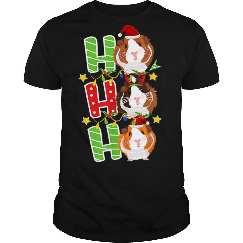 Happy Ho Ho Ho Christmas Xmas Guinea Pig shirt