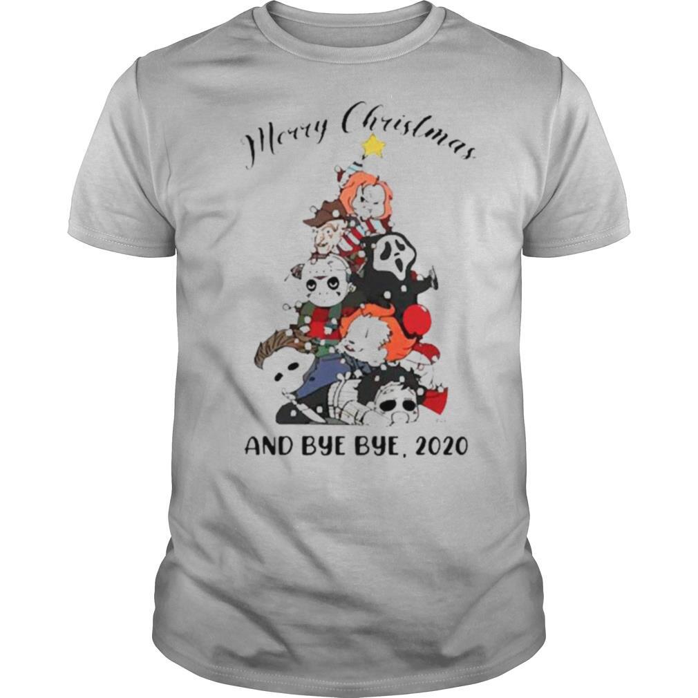 Horror characters Merry Christmas bye bye 2020 shirt