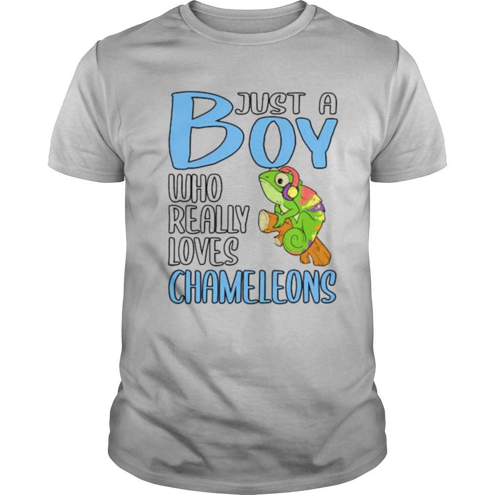 Just a boy who really loves chameleons shirt