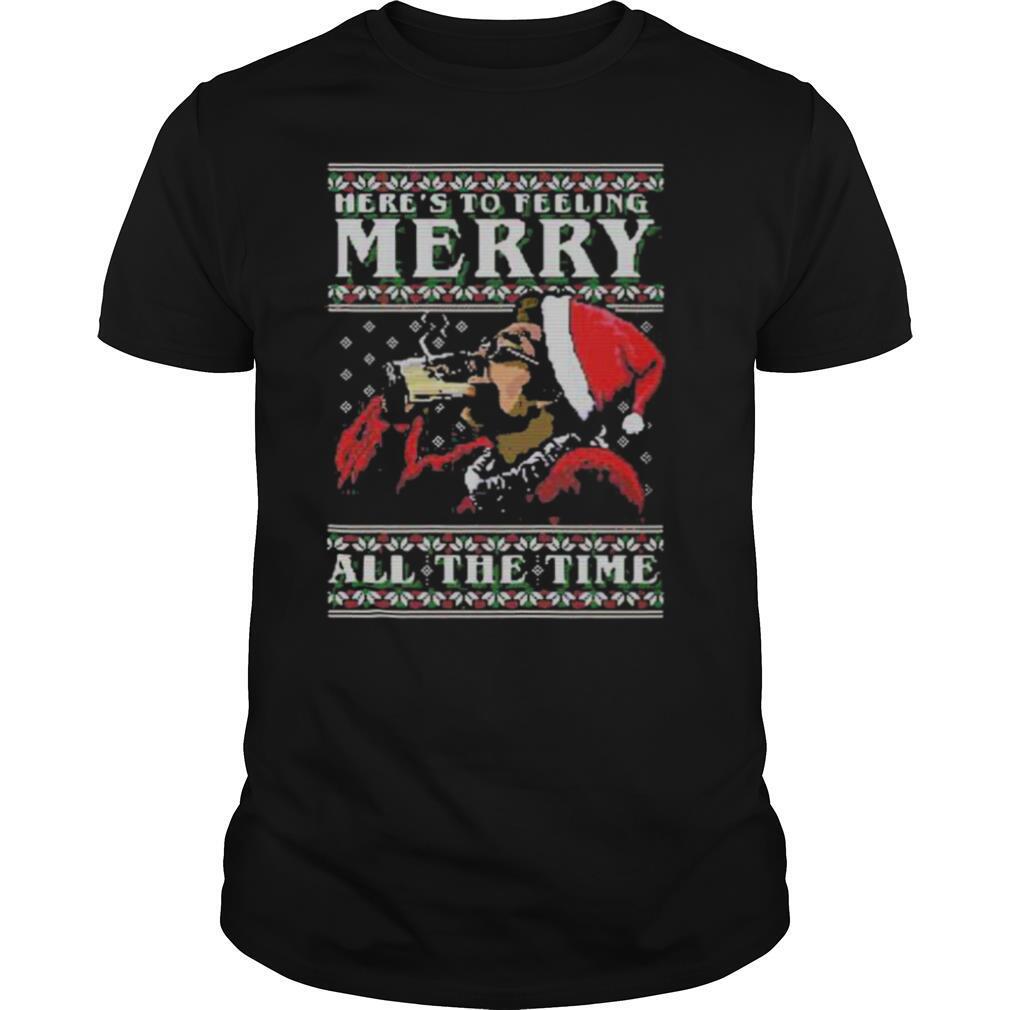 Kramer here’s to feeling merry all the time ugly christmas shirt