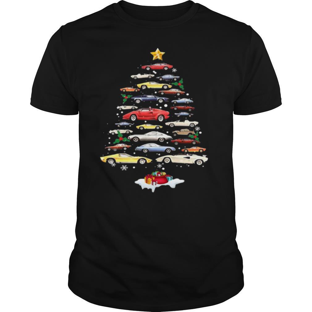 Lamborghini Cars Merry Christmas Tree shirt