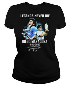 Legends Never Die Diego Maradona 1960 2020 Signature shirt