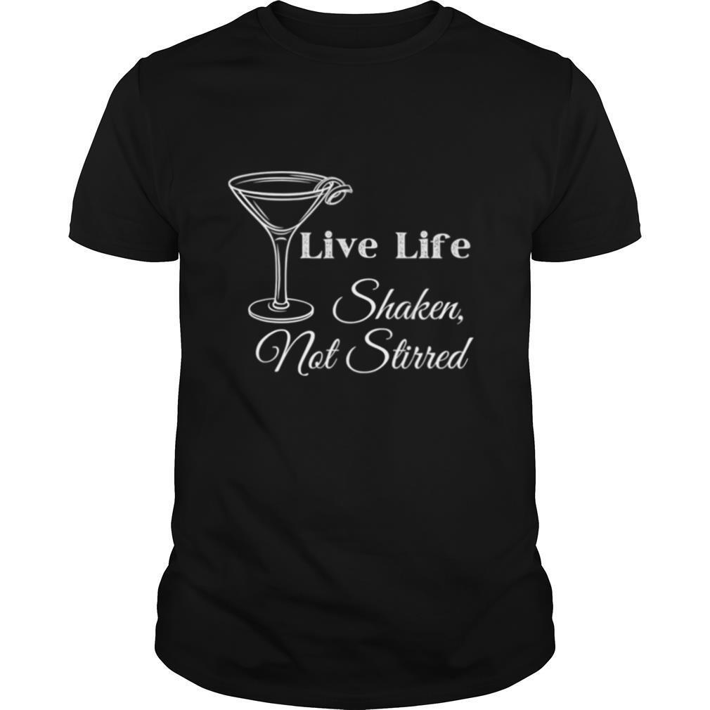 Live Life Shaken Not Stirred Rip Sean Connery shirt