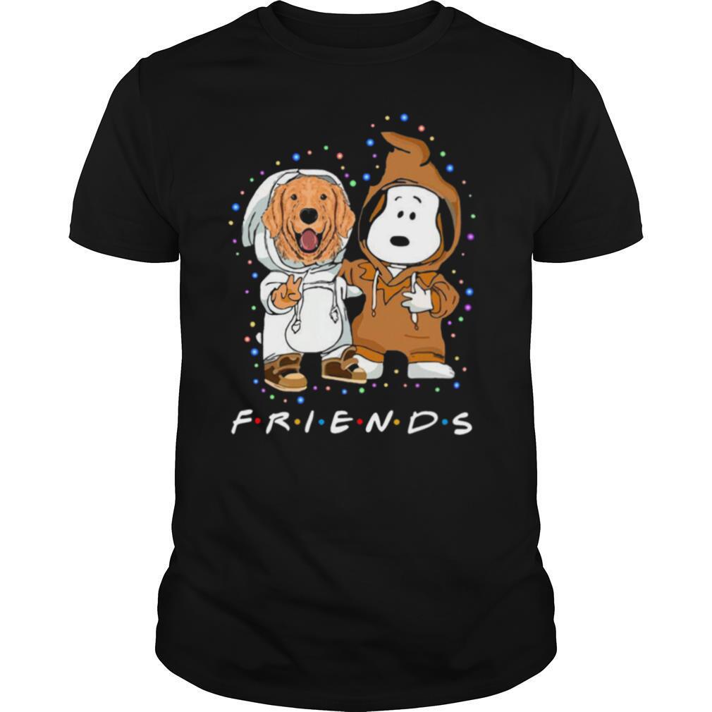 Lovely Golden Retriever And Snoopy Friends Light shirt