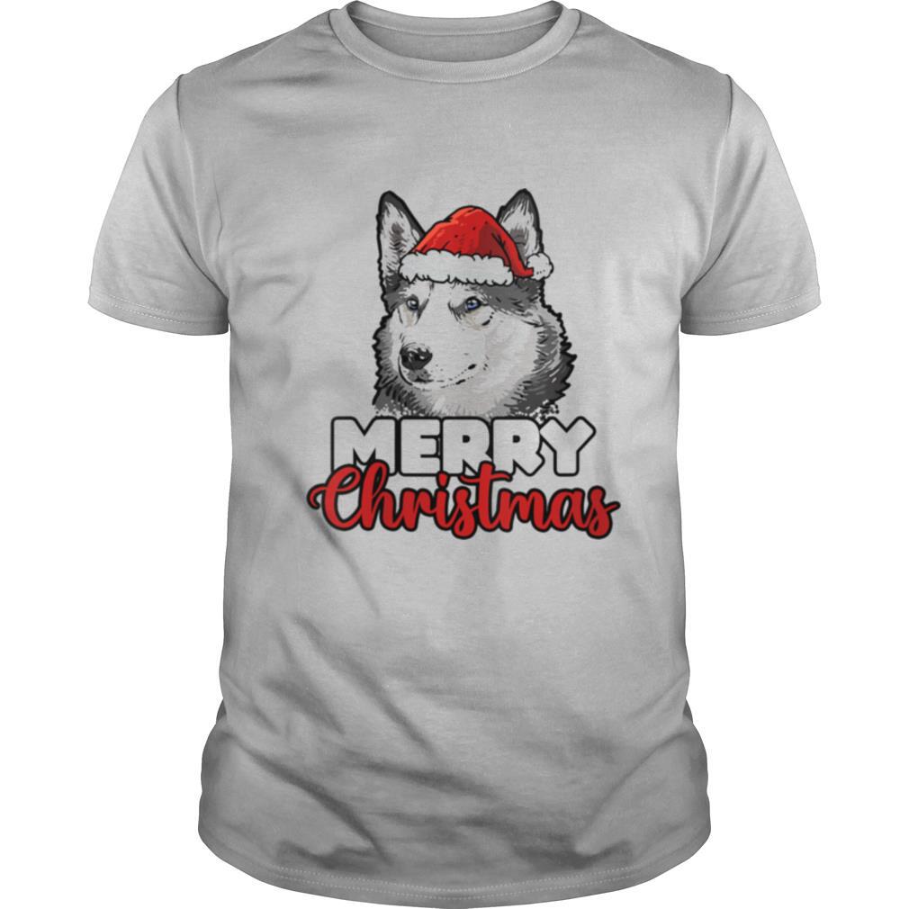 Merry Christmas Siberian Husky Dog shirt
