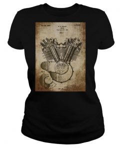 Motorcycle Engine Patent shirt