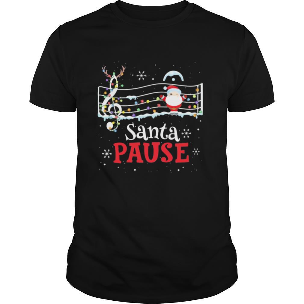 Music Lovers Santa Pause Christmas shirt
