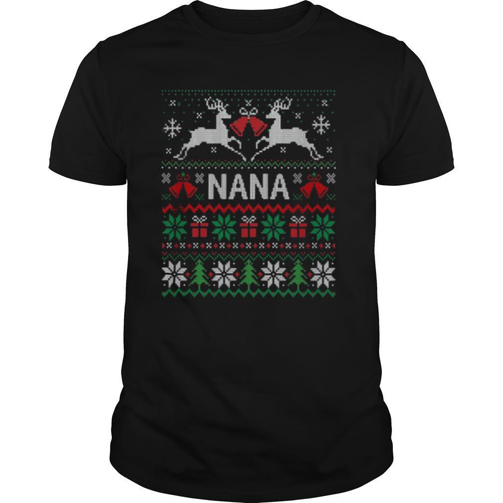 Nana Reindeer Ugly Merry Christmas Gift shirt