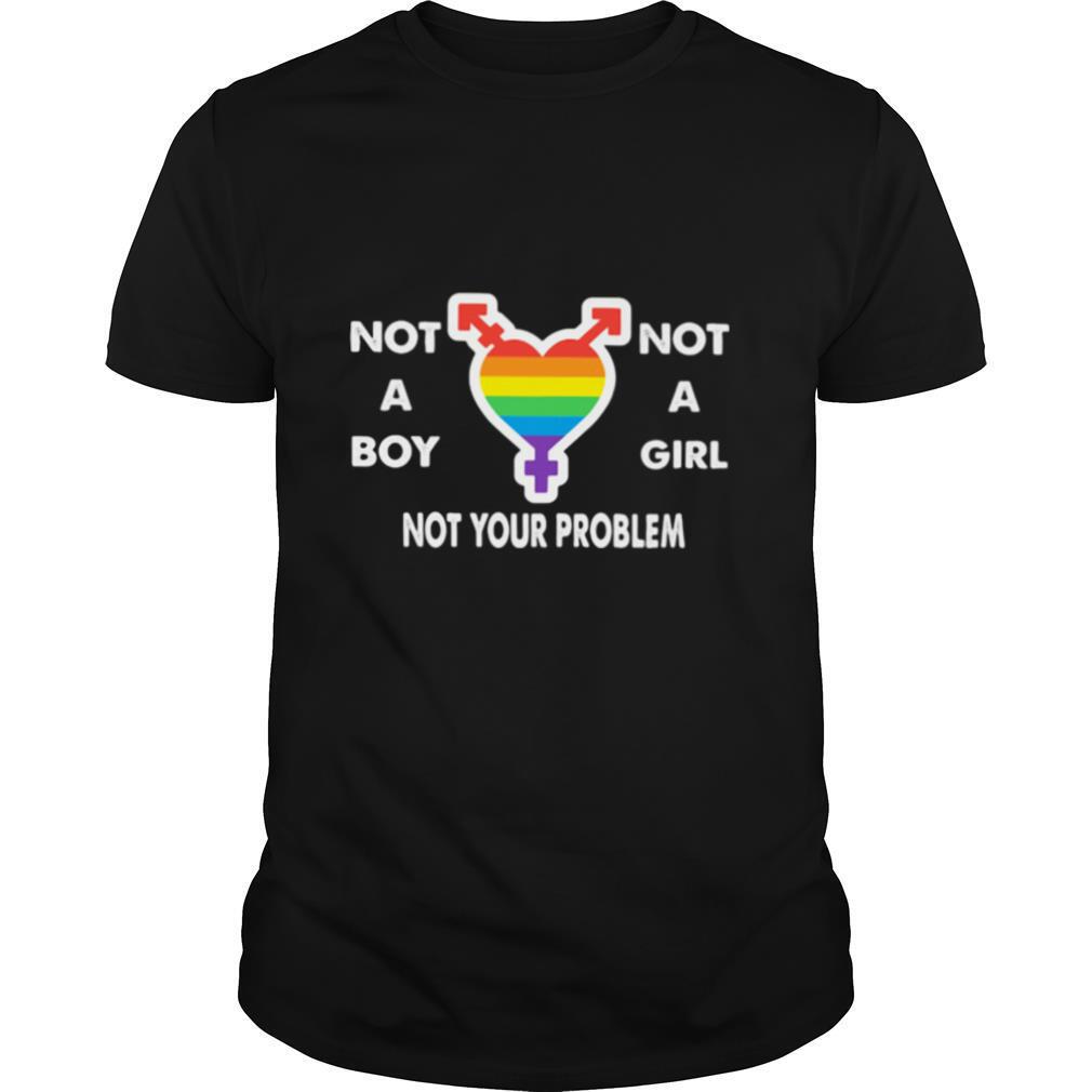 Not A Boy Not A Girl Not Your Problem Heart Lgbt shirt