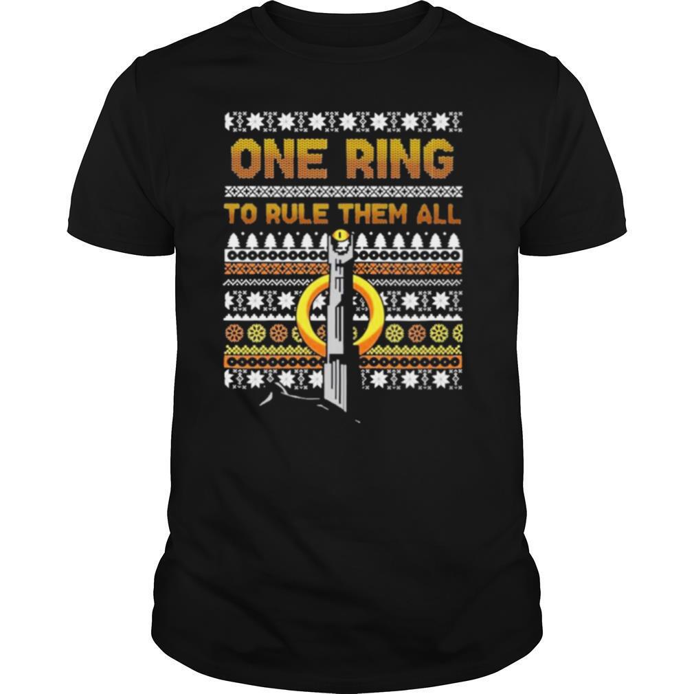 One ring to rule them all ugly christmas shirt